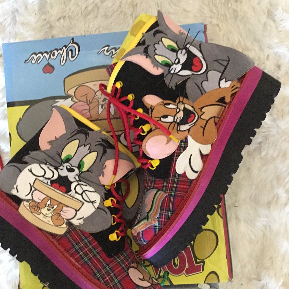 Irregular Choice Tom And Jerry Boots 44 Eu New (1… - image 1